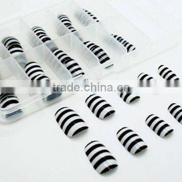 Design French Acrylic Nail Tips X 100 HN410