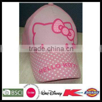 Hello kitty print baby hat snapback cap