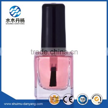 Hot selling 6ml square clear empty glass nail polish bottle