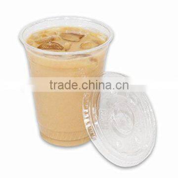 Milk Cup Flat Lid/Plastic PET Flat Lid for Cup