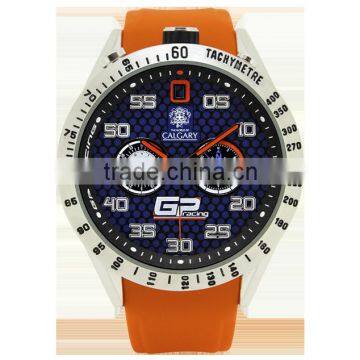 Calgary Watches GP Racing Summer Collection Orange and Silver