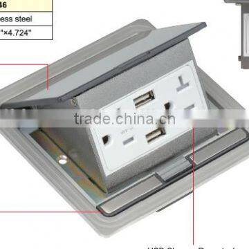 Square Pop-up Raised Electrical Outlets Floor Box photo-4