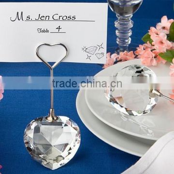 "Choice Crystal Collection" Heart Design Place Card Holders