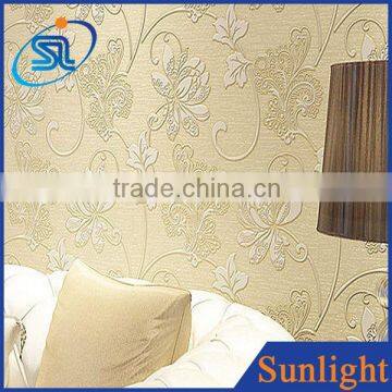 bedroom living room sofa TV backdrop classic European non-woven wallpaper foam wallpaper                        
                                                Quality Choice