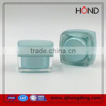 square shape 50g acrylic PMMA jars for whitening cream,jar cosmetic,loose powder jar,acrylic cosmetic packaging