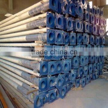 Steel Q235/345 3-30m galvanized competitive outdoor steel round pole price supply by full set facility factory