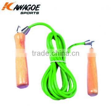 PVC rope Wooden handle meterial speed jump rope