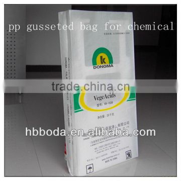 pp woven chemical bag gusseted bag