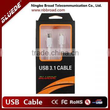 2015 New USB3.1 Type C Male to Micro B Cable-White