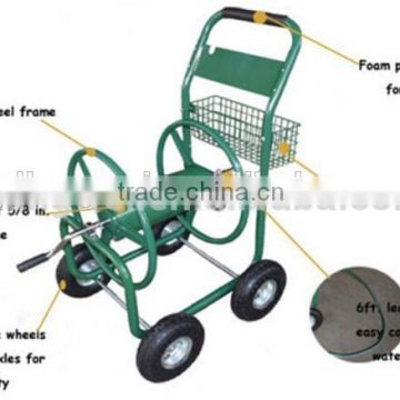 high quality garden four wheel hose cart