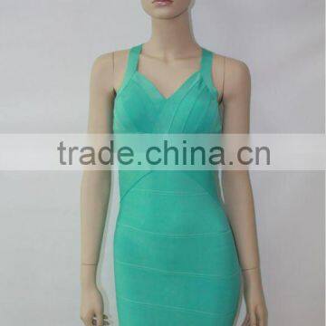 Noble plain color green dresses new fashion 2011