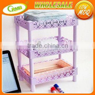 The Kitchen Storage Holder Square Styel Bathroom Racks Multifunctional Receive Frame Three Layer Shelf Rack