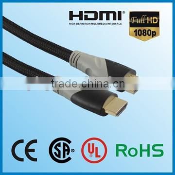 HDMI cable high speed with Ethernet- doule color HDMI cable with braid.