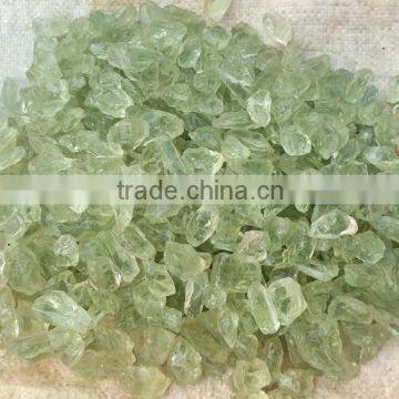 2~3cm 100% Natural Untreated Rough Green Crystal Tumbled Stones