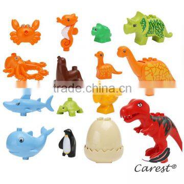 ABS plastic toys dinosaur and infauna Creative DIY Children Building Blocks Compatible With LEGoll DUPLO Brick Education Toys