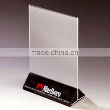 Clear menu holder table menu holder acrylic sign holder