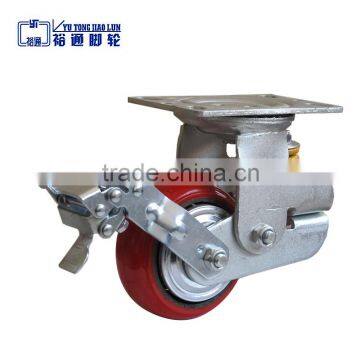 Chinese Factory Supply Spring Shock Absorption Caster Wheel for Energy Mineral Equipment photo-3