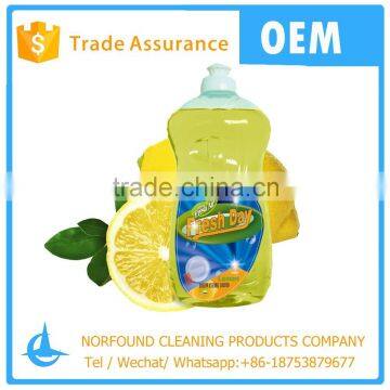 OEM 500ml lemon perfume kitche cleaning hand wash dishwashing liquid detergent