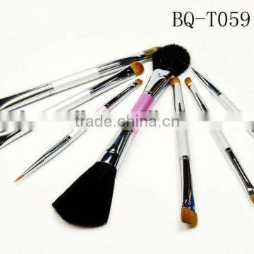 2014 high quality fashion makeup brushes Makeup brush sets for cosmetics acrylic brush acrylic lip gloss bottle