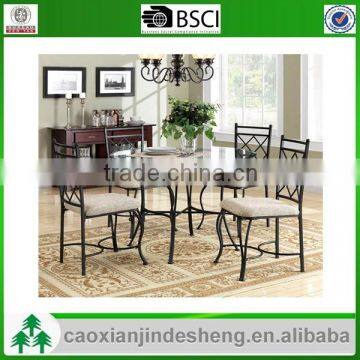 morden style metal frame dining table and chair