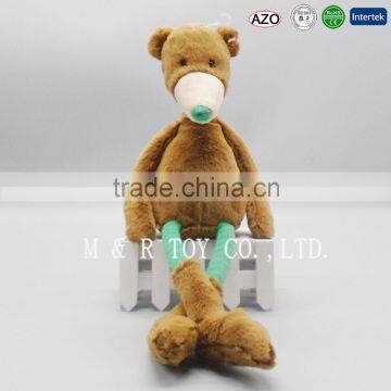 China Manufacture Brown Bear Custom Embroidered Plush Toy for Children