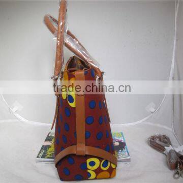 Fashion Shoulder Bag African Printed Wax Fabric Handbag photo-2