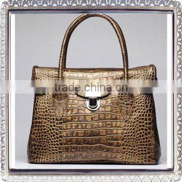 Luxury fashion brand leather ladies and girls office shoulder and tote handbag