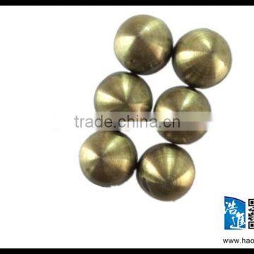 HJ-308 Stainless steel half round mirror nail advanced antique brass plating nail