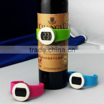 digital LCD display liquid botlle wrist thermometer