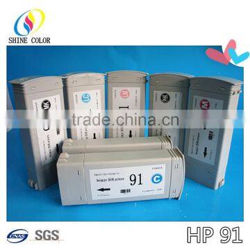 Hot 775ML & 8 Color HP91 wide format compatible ink cartridge C4944A for HP DJ Z6100