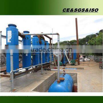 CE ISO certified waste tires raw material recycling pyrolysis equipment