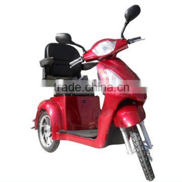 CE approved oem fat seat 3 wheeled scooter for adults