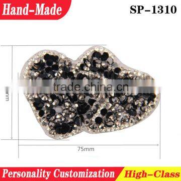 Shoes fabric patches decorative crystal ornament patches