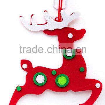 XJB17 wholesale Beautiful deer Felt cloth christmas decoration