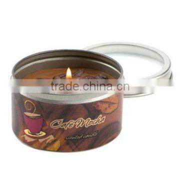 Coffee aroma tin candle
