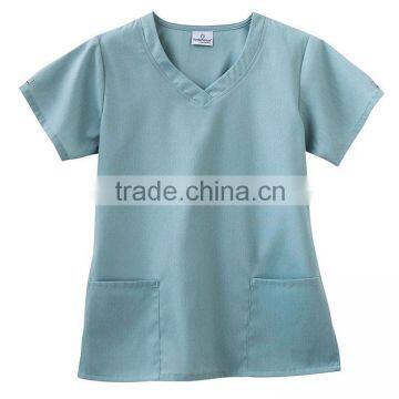 Blue medical scrub uniforms/men's hospital uniform/nurse scrub suits designs for medical consumables