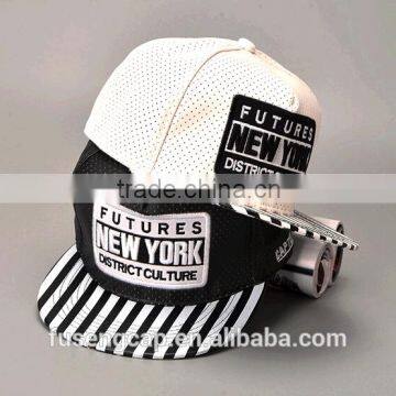 Black Leather 6 Panel Snapback Customize Cap Hat Custom photo-2