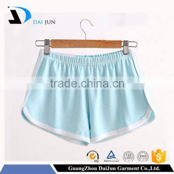 Daijun OEM new design cheap cotton colorful running sport wholesale women gym shorts