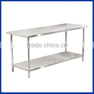 Stainless Steel 2-tier worktable without backsplash for sale (WTC-102)