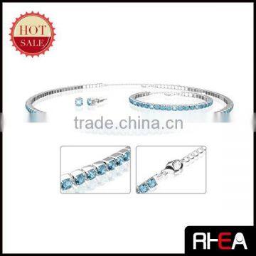 5 Wholesale Best Selling Wedding Crystal Necklace Jewelry Set photo-3