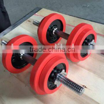 20KG painted dumbbell set with silicon cover