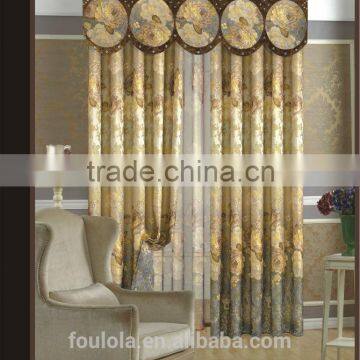 New polyester printed curtain fabric designs model curtain style