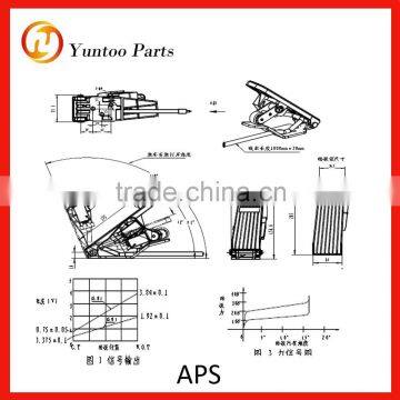 Single signal Accelerator Pedal Sensor APS-010-23131 with contactor