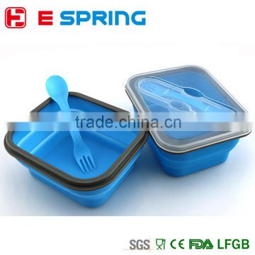 Elegant Folding Silicone Food Storage Container Lunch Box