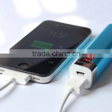 Protable rohs power bank 2600mah external battery charger/mobile external battery pack