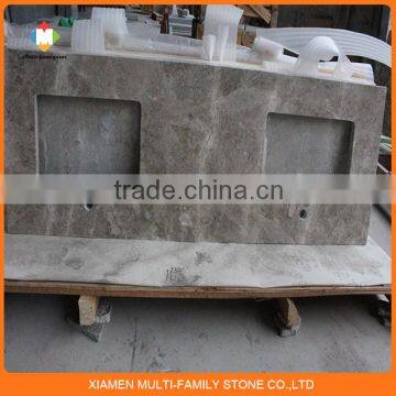 dora grey marble Prefab bathroom Countertop