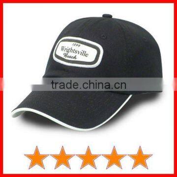 Black custom made embroidery patch baseball hat (SU06-0054)