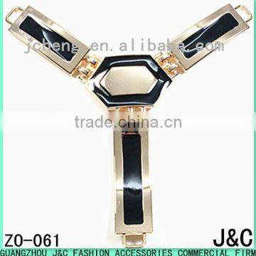 T shaped alloy lady shoes accessory