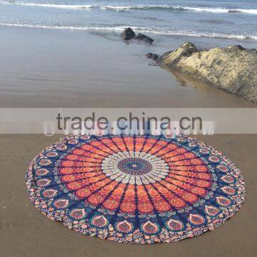 Mandala Round Tapestries Indian Ethnic Roundies Cotton Beach Blanket Ethnic Hippie Towel