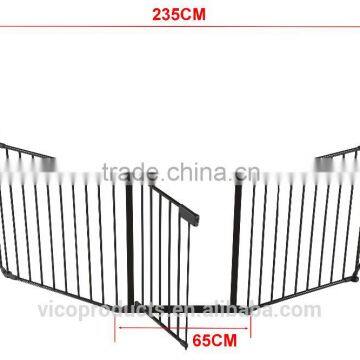 Metal Fire Gate Fireplace Fence Baby Safety Fence Hearth Gate